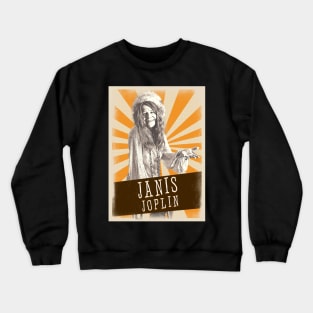 Vintage Aesthetic Janis Joplin 80s Crewneck Sweatshirt